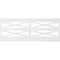 Ekena Millwork 36"H x 94 1/2"W Farmhouse Fence PVC Wainscot Paneling Kit WPK36X94FHF - alternate 5